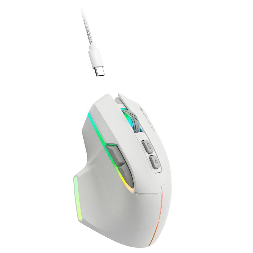 Raton inalambrico mars gaming mmw - vector blanco - Imagen 5