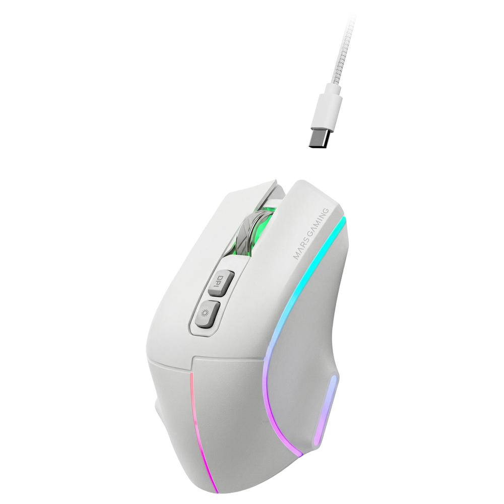 Raton inalambrico mars gaming mmw - vector blanco - Imagen 6