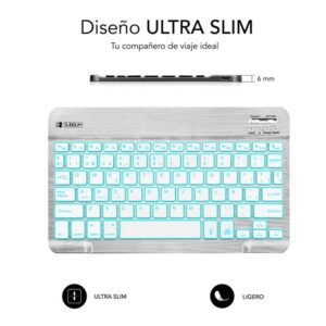8436586740580 | P/N: SUB-KBT-SMBL30 | Cod. Artículo: DSP0000021636 Teclado tablet subblim sub - kbt - smbl30 inalambrico