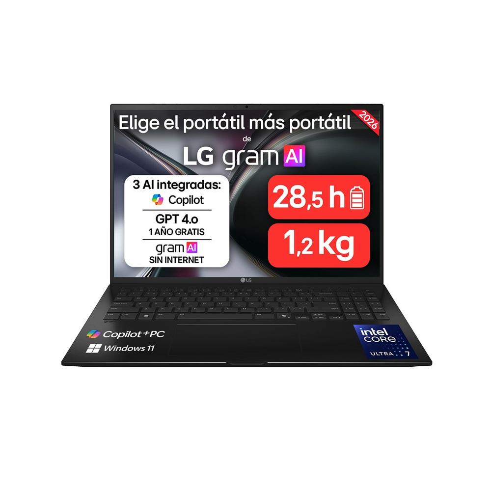 8806096825228 | P/N: 16Z90TL-G.AU85BN | Cod. Artículo: MGS0000035249 Portatil lg gram 16z90tl - g u7 - 258v - 32gb - ssd512gb - 16 pulgadas - w11h