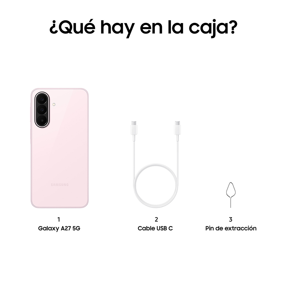 Movil samsung galaxy a27 5g 6 - 128gb rosa - Imagen 2
