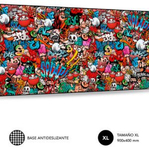 ALFOMBRILLA SUBBLIM GRAFFITI XL MOUSE PAD 900x400x3 8436586741419 SUB-MP-01PUW02