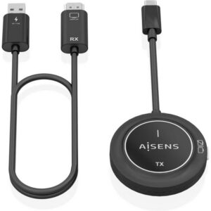 Adaptador/Transmisor de vídeo inalámbrico USB Tipo-C - HDMI Aisens ASWL-H2KC30M003-BK 8435739902950 ASWL-H2KC30M003-BK AIS-TRANS ASWL-H2KC30M003-BK