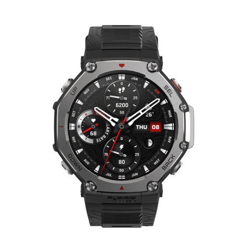 81 cm (1.5") AMOLED Digital 480 x 480 Pixeles Pantalla táctil Negro Wifi GPS (satélite) AMAZFIT T-REX 3 ONYX BLACK 6970100374889 | P/N: W2323GL1N | Ref. Artículo: 1385740 81 cm (1.5") AMOLED Digital 480 x 480 Pixeles Pantalla táctil Negro Wifi GPS (satélite) 6970100374889 | P/N: W2323GL1N | Ref. Artículo: 1385740