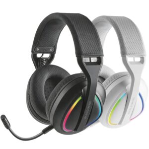 Auriculares Gaming Inalámbricos con Micrófono Mars Gaming MHW-QUASAR/ Jack 3.5/ Bluetooth/ Negros 8435693114178 MHWQUASAR TAC-AUR MHW-QUASAR BK