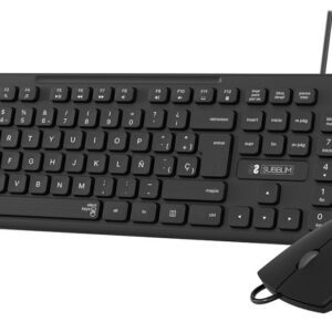 COMBO TECLADO RATON SUBBLIM BUSINESS SLIM USB NEGRO 8436586742362 SUBKBC-CSSK01