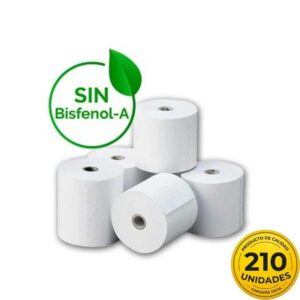Caja de Rollos Papel Térmico Genérico 57x35 210U BPA/ 57 x 35mm/ 210 unidades 8436031137996 57X35 210U BPA PAPEL TERMICO 57X35 210U BPA