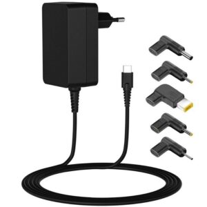 Cargador de Portátil Leotec Notebook 45W Type-C/ 1xUSB Tipo-C/ 45W/ Automático/ Voltaje 5-20V 8436588882578 LENCSHOMETC45 LEO-CARGA HOME TIPO-C 45W