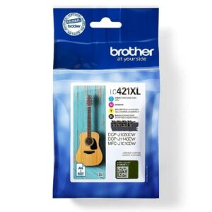 Cartucho de Tinta Original Brother LC421XL Alta Capacidad/ Multipack/ Cian/ Magenta/ Amarillo/ Negro 4977766813594 LC421XLVAL BRO-C-LC421XLVAL