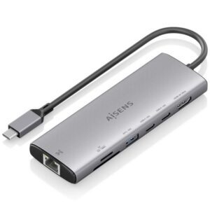 Docking USB Tipo-C Aisens ASUC-7P032-GR/ 1xHDMI 4K/ 1xUSB/ 2xUSB Tipo-C/ 1xRJ45/ 1xLector Tarjetas/ Gris 8435739903605 ASUC-7P032-GR AIS-HUB ASUC-7P032-GR