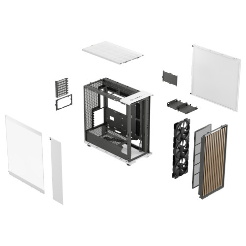 Fractal Design FD-C-NOR1X-04 carcasa de ordenador Midi Tower Blanco - Imagen 20