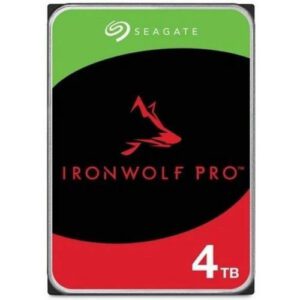 HDD SEAGATE NAS 3.5" 4TB 7200RPM 256MB SATA3 IRONWOLF PRO 8719706432351 P/N: ST4000NT001 | Ref. Artículo: ST4000NT001