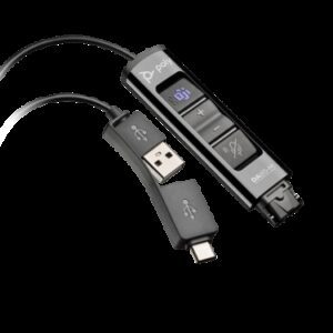 HP Poly Adaptador negro Poly DA85-M USB a QD compatible con TAA 0197029650078 | P/N: 786C8AA | Ref. Artículo: 1413526