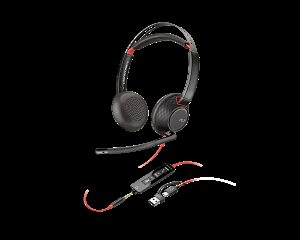 HP Poly Auriculares Poly Blackwire 5220 estéreo USB-C + conector de 3