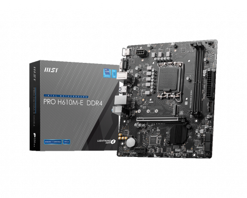 MSI PRO H610M-E DDR4 placa base Intel H610 LGA 1700 micro ATX 4711377002660 | P/N: 911-7D48-007 | Ref. Artículo: 1364777