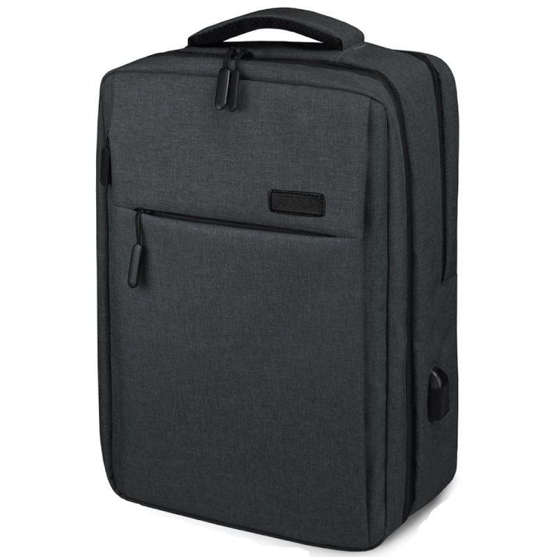 Mochila Subblim Traveller Airpadding Backpack para Portátiles hasta 15.6"/ Puerto USB/ Gris - Imagen 2