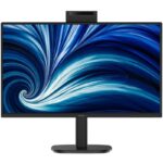 Monitor Profesional Philips 24B2N3200JH 23.8"/ Full HD/ Webcam/ Multimedia/ Regulable en altura/ Negro 8721038006438 24B2N3200JH/00 PHIL-M 24B2N3200JH