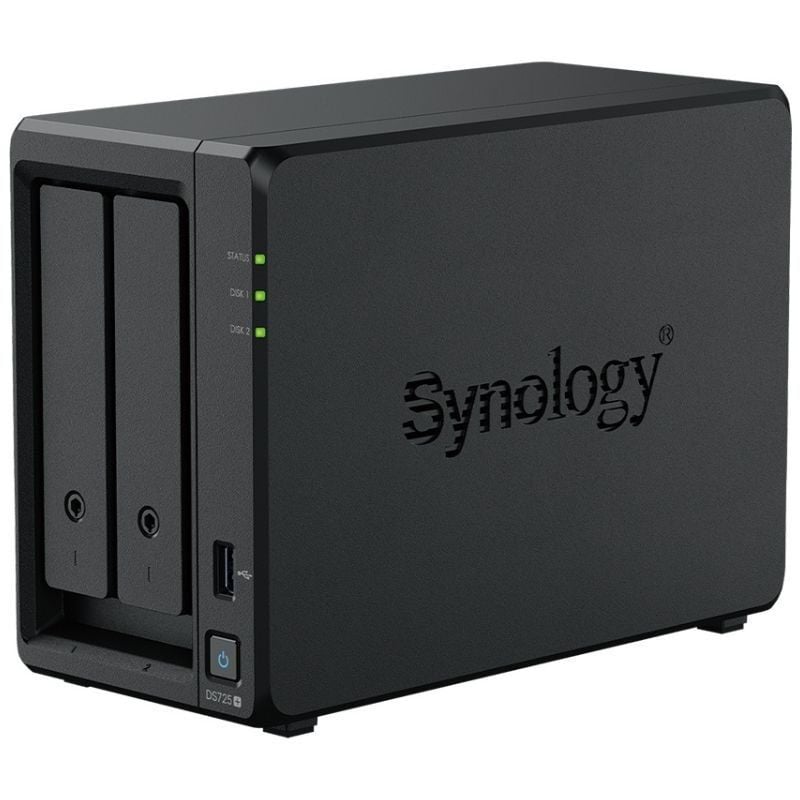 NAS Synology Diskstation DS725+/ 2 Bahías 3.5"- 2.5"/ 4GB DDR4/ Formato Torre - Imagen 2