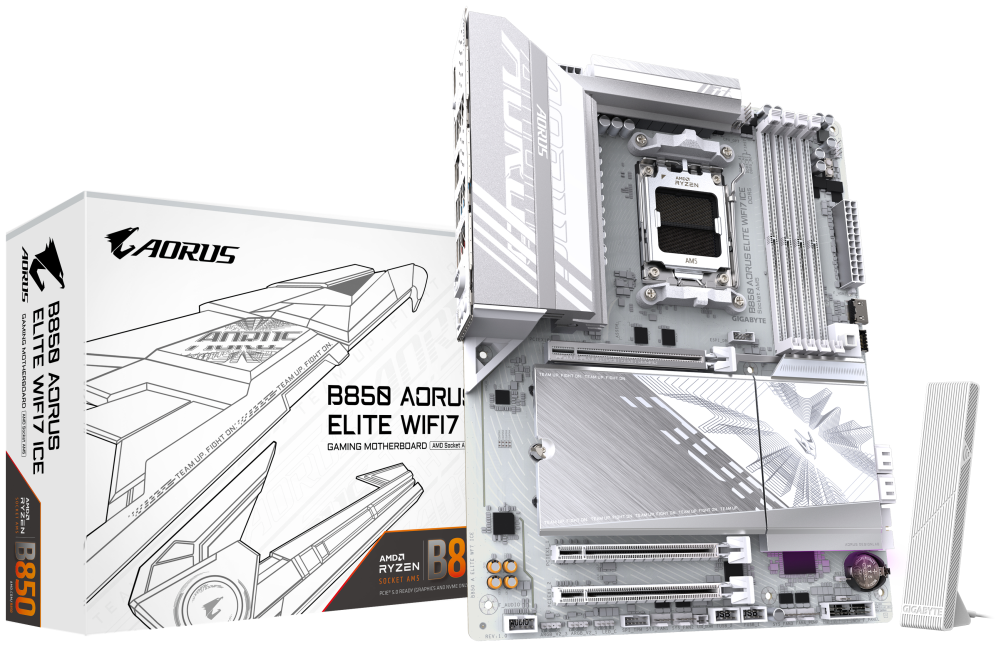 PLACA BASE GIGABYTE B850 A ELITE WF7 ICE 1.0 4719331866099 9MB85EL7E-00-G10