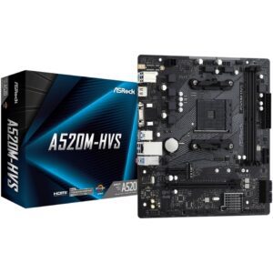 Placa Base Asrock A520M-HVS/ DDR4/ PCIe 3.0/ Socket AM4/ Micro ATX 4710483932311 90-MXBE60-A0UAYZ ASR-PB A520M-HVS