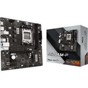 Placa Base Asrock A620AM-P/ DDR5/ PCIe 4.0/ Socket AM5/ Micro ATX 4711581495111 90-MXBVJ0-A0UAYZ ASR-PB A620AM-P