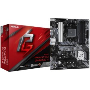 Placa Base Asrock B550 Phantom Gaming 4/ DDR4/ PCIe 4.0/ Socket AM4 4710483931499 90-MXBCY0-A0UAYZ ASR-PB B550 PHAN GAM 4