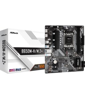 Placa Base Asrock B650M-H/M.2+/ DDR5/ PCIe 4.0/ Socket AM5/ Micro ATX 4710483943768 90-MXBMS0-A0UAYZ ASR-PB B650M-H M2 P