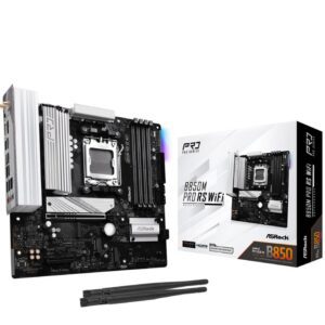 Placa Base Asrock B850M Pro RS WiFi/ DDR5/ PCIe 5.0/ Socket AM5/ Micro ATX 4711581490352 90-MXBR70-A0UAYZ ASR-PB B850M PRO RS WIFI