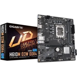 Placa Base Gigabyte H610M D3W DDR4 Socket 1700/ DDR4/ PCIe 4.0/ Micro ATX 4719331865245 9MH61M3W4-00-G10 GIG-PB H610M D3W DRR4