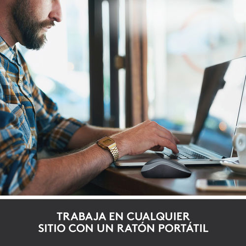 RATON LOGITECH M185 INALAMBRICO NEGRO/GRIS - Imagen 3