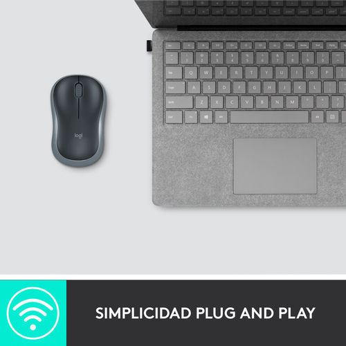 RATON LOGITECH M185 INALAMBRICO NEGRO/GRIS - Imagen 8