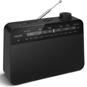 Radio Portátil Philips TAR2509/ a Pilas/ con Cable/ Negro 4895229144255 TAR2509/10 PHIL-RADIO TAR2509
