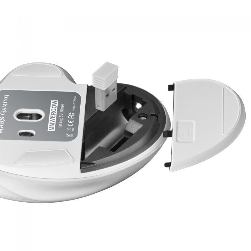 Ratón Inalámbrico Mars Gaming MMWERGO/ Hasta 3200 DPI/ Blanco - Imagen 5