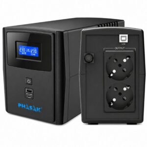 SAI Línea Interactiva Phasak SIRIUS 1000 VA Interactive/ 1000VA-600W/ 2 Salidas/ Formato Torre 5605922012046 PH 7310 PHK-SAI SIRIUS 1000 VA INT