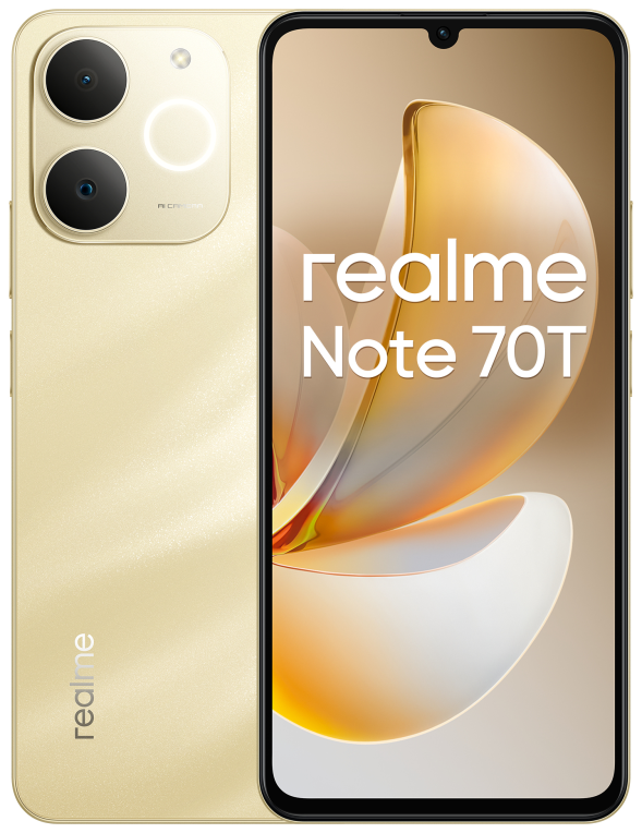 SMARTPHONE REALME NOTE 70T 4GB 128GB BEACH GOLD 6941764469655 6941764469655