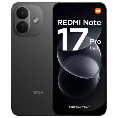 SMARTPHONE XIAOMI REDMI NOTE 17 PRO 5G 8GB RAM 512GB ROM BLACK 6939093005781 P/N: MZB0OY3EU | Ref. Artículo: REDMINOTE17-PRO5G-8/512BK