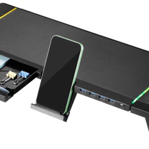 SOPORTE PLEGABLE MONITOR RGB CON CAJON SOPORTE PARA SMARTPHONE 4 PUERTOS. 8052101430547 EW1268