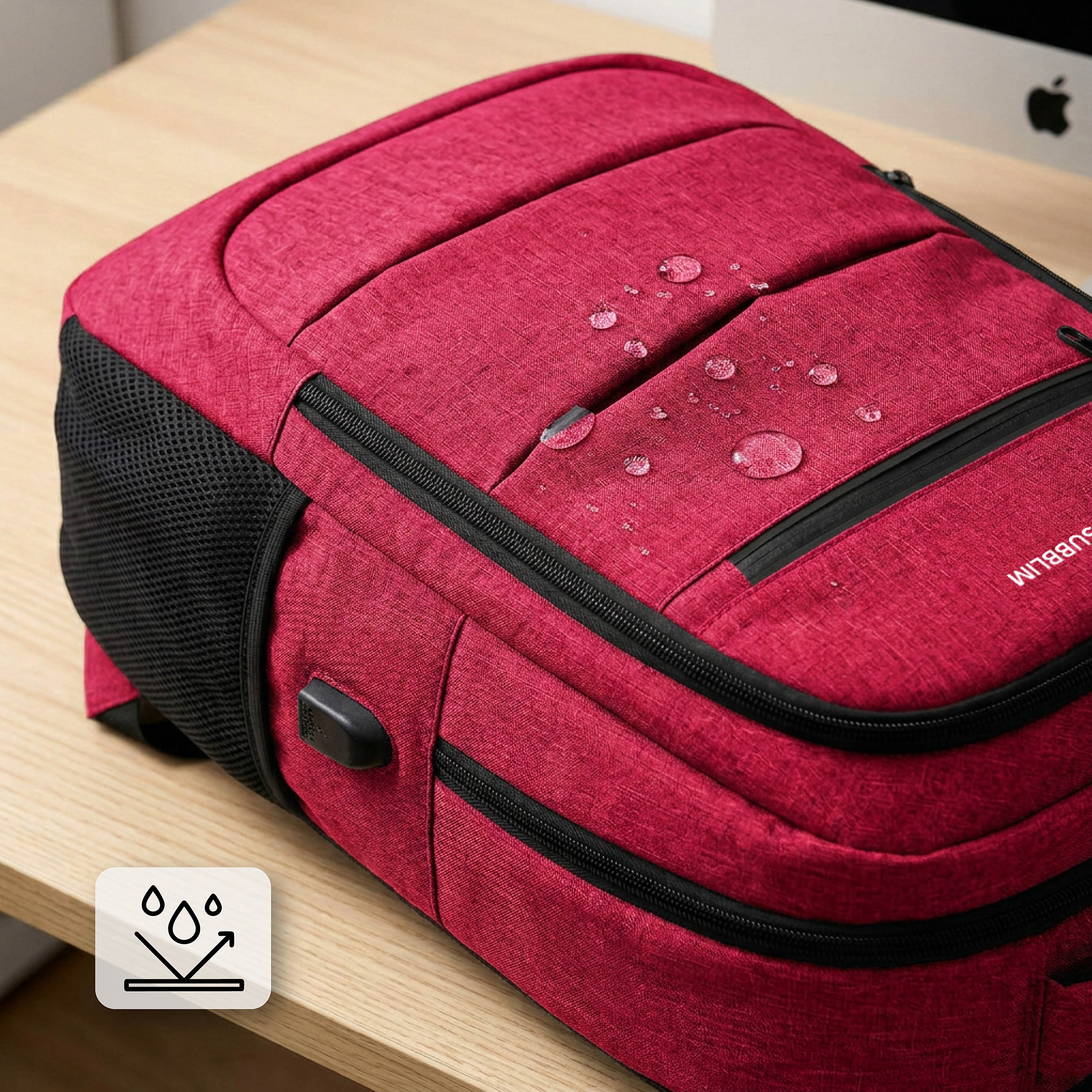SUBBLIM City Plus Backpack 16" 26L Red - Imagen 5