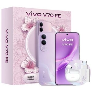 Smartphone Vivo V70 FE 8GB/ 512GB/ 6.83"/ 5G/ Púrpura/ Incluye Cargador + Auriculares 6932204524218 5673130 VIVO-SP V70 FE 8-512 PU PACK