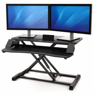 Soporte de Sobremesa Elevable Fellowes Sit-Stand Lotus Corsivo/ hasta 15kg/ Negro 43859751495 8091001 FELL-SOP SIT ST LOTUS COR