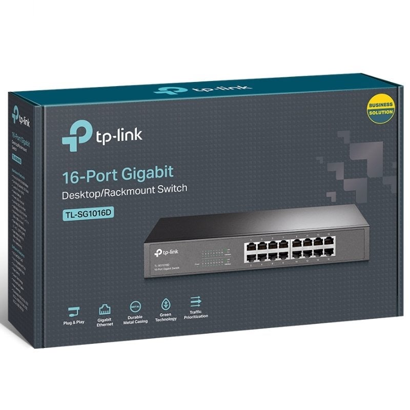 Switch TP-Link TL-SG1016D V2 16 Puertos/ RJ-45 10/100/1000 - Imagen 4