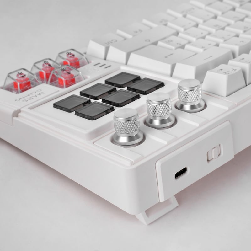 Teclado Gaming Mecánico Mars Gaming MK-MASTER/ Switch Rojo/ Blanco/ Incluye SmartDeck - Imagen 5
