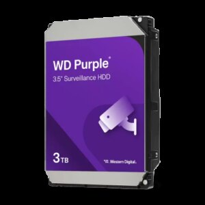 Western Digital Purple disco duro interno 3 TB 5400 RPM 128 MB 3.5" Serial ATA III 0718037905730 | P/N: WD34PURZ | Ref. Artículo: 1406585